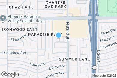 Map image of the property - 11900 N 32nd St