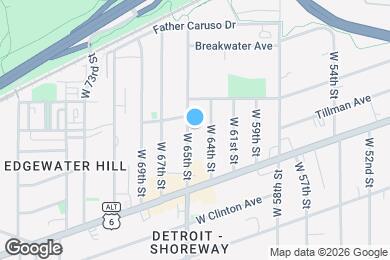 Map image of the property - 1331 W 65th St