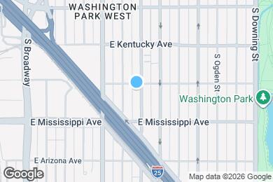 Map image of the property - 1017 S Pearl St