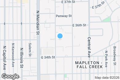 Map image of the property - 3507 N Pennsylvania St