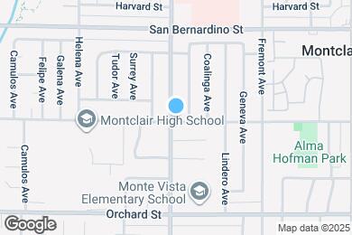 Map image of the property - 9889 Monte Vista Ave