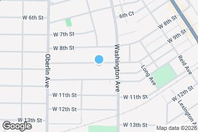 Map image of the property - 1031 W 9th St