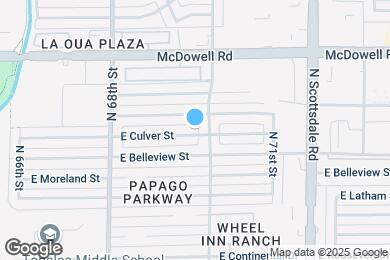 Map image of the property - 6938 E Culver St