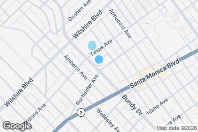 Map image of the property - 1328 S Bundy Dr