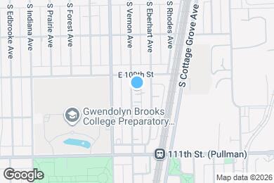Map image of the property - 10925 S Vernon Ave