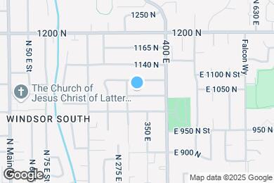 Map image of the property - 321 E 1040 N