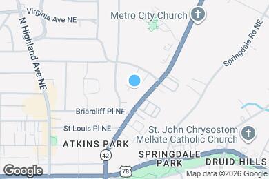 Map image of the property - 860 Briarcliff Rd