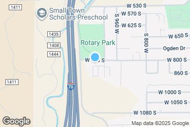 Map image of the property - 1046 W 820 S