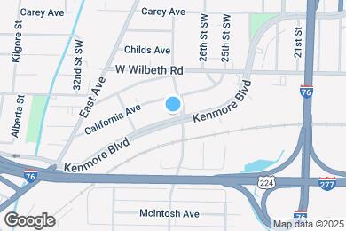 Map image of the property - 1433 Kenmore Blvd