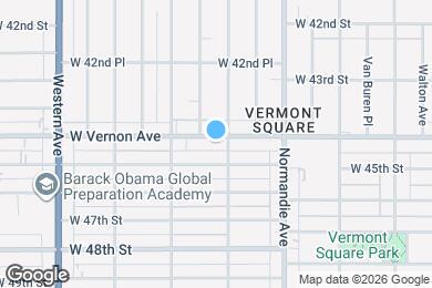 Map image of the property - 1474 W Vernon Ave