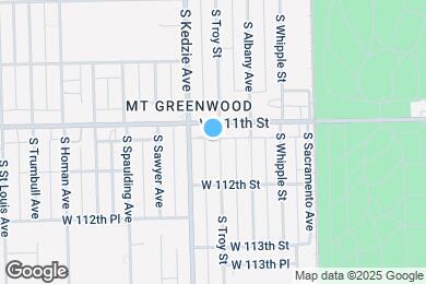 Map image of the property - 11114 S Troy St
