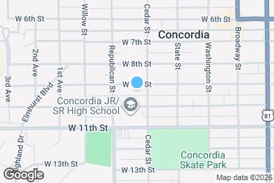 Map image of the property - 410 W 9th St