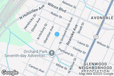 Map image of the property - 1104 N Hawthorne St