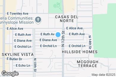 Map image of the property - 1134 E Diana Ave