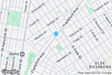 Map image of the property - 2301 Frankford Ave