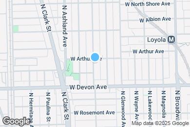 Map image of the property - 6445 N Greenview Ave