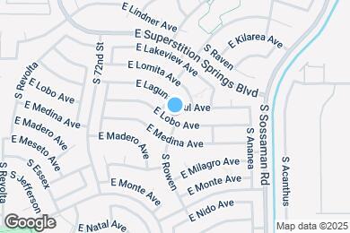 Map image of the property - 7364 E Lobo Ave