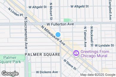 Map image of the property - 2309 N Milwaukee Ave
