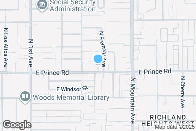 Map image of the property - 1053 E Prince Rd
