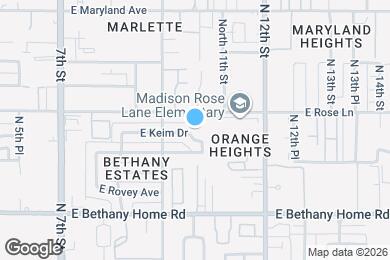 Map image of the property - 1022 E Keim Dr