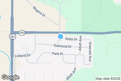 Map image of the property - 411 Ruby Dr