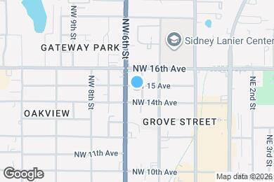 Map image of the property - 501 NW 15th Ave