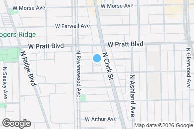 Map image of the property - 6715 N Hermitage Ave
