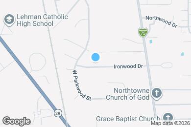 Map image of the property - 380 Ironwood Dr