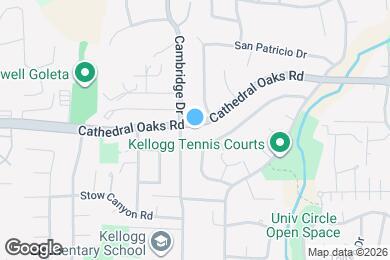 Map image of the property - 5587 Cathedral Oaks Rd
