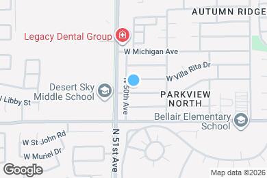 Map image of the property - 4976 W Charleston Ave