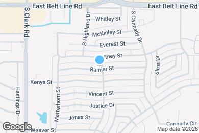 Map image of the property - 458 Rainier St