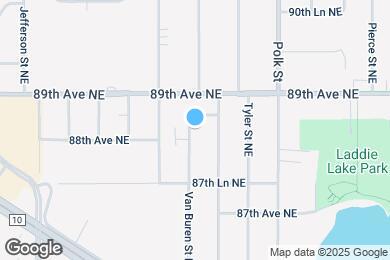 Map image of the property - 8815 Van Buren St NE