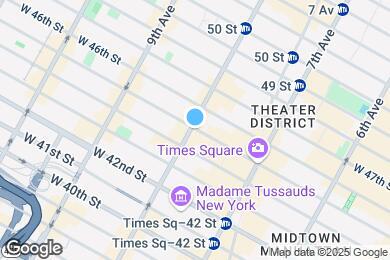 Map image of the property - 305 W 45th St