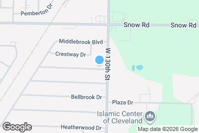 Map image of the property - 5862 W 130th St