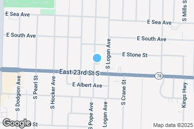 Map image of the property - 1131 S Pope Ave