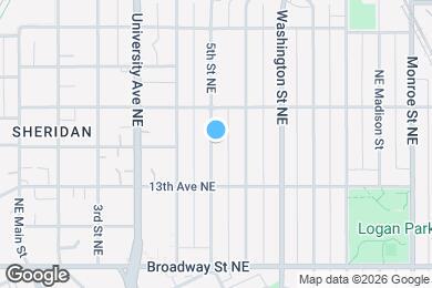 Map image of the property - 1401 5th St NE