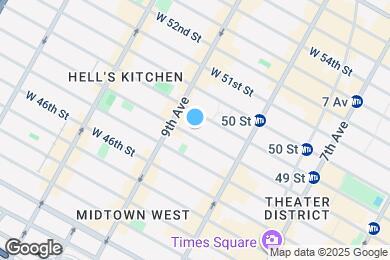 Map image of the property - 353 W 48th St