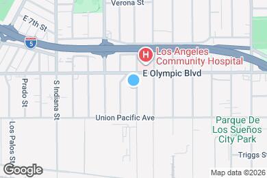 Map image of the property - 1231 S Rowan Ave