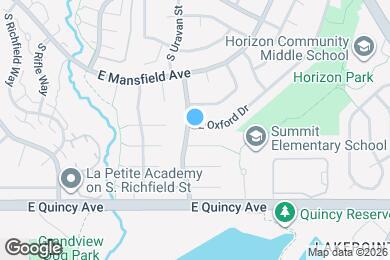 Map image of the property - 17908 E Oxford Dr