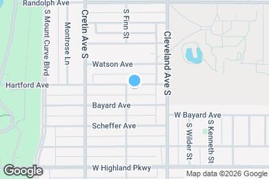 Map image of the property - 2112 Hartford Ave