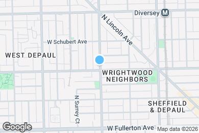 Map image of the property - 2606 N Racine Ave