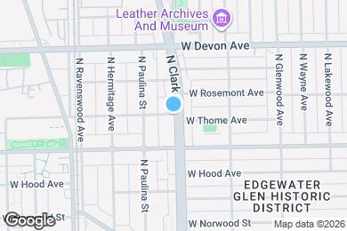 Map image of the property - 1605 W Thome Ave