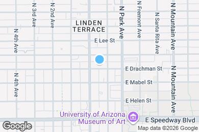 Map image of the property - 815 E Drachman St