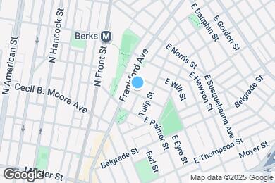 Map image of the property - 1649 E Eyre St
