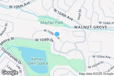 Map image of the property - 9660 W 105th Ave