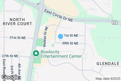 Map image of the property - 613 30th St NE