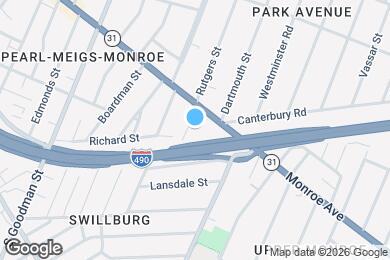 Map image of the property - 340 Rutgers St