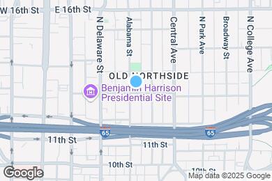 Map image of the property - 1301 N Alabama St