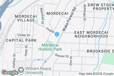Map image of the property - 1109 Wake Forest Rd