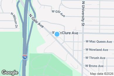 Map image of the property - 2418 N Gale Ave